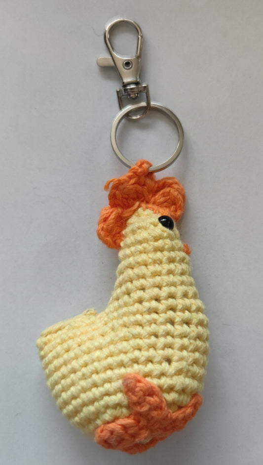 Amigurumi Llavero Gallina